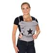 Bondolino Plus - puplin, szürke, fekete csillaggal Bondolino Plus - puplin, szürke, fekete csillaggal
