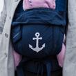 Bondolino Plus - puplin, sötétkék vasmacskával Bondolino Plus - puplin, sötétkék vasmacskával