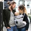 Bondolino Plus - puplin, szürke, fekete csillaggal Bondolino Plus - puplin, szürke, fekete csillaggal