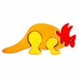 Fauna fajáték - Triceratopsz