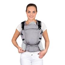 Nabaca® - félcsatos hordozó szettben - puplin, szürke